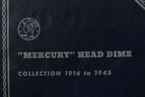 Collector`s Folder for Mercury Head Dime Collection 1916 to 1945