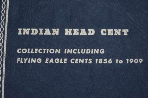 Collector`s Folder for Indian Head Cent Collection 1857 to 1909 including Flying Eagle Cents