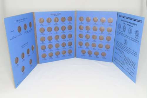 Collector`s Folder for Indian Head Cent Collection 1857 to 1909 including Flying Eagle Cents