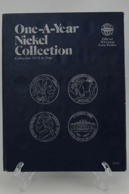 Collector`s Folder for American Nickel Collection 1913 to 1990 One A Year