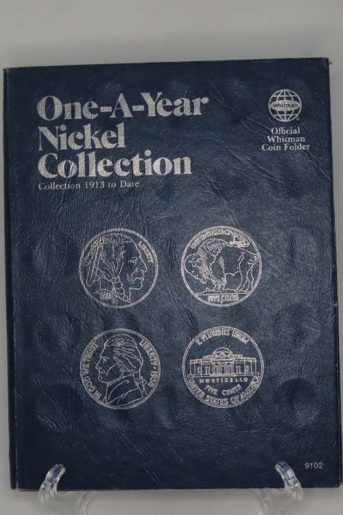 Collector`s Folder for American Nickel Collection 1913 to 1990 One A Year