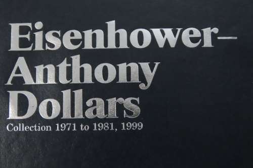 Collector`s Folder for Eisenhower and Anthony Dollars Collection 1971 to 1981 + 99