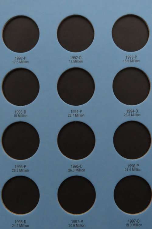 Collector`s Folder for Kennedy Half Dollars Collection 1986 to 2003