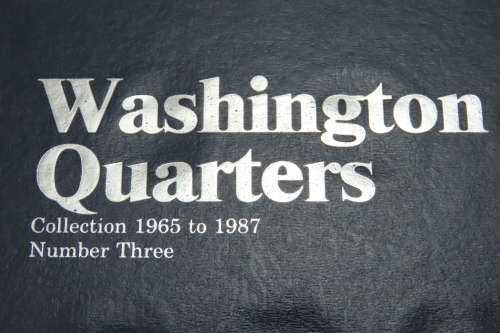 Collector`s Folder for Washington Quarter Dollars Collection 1965 to 1987