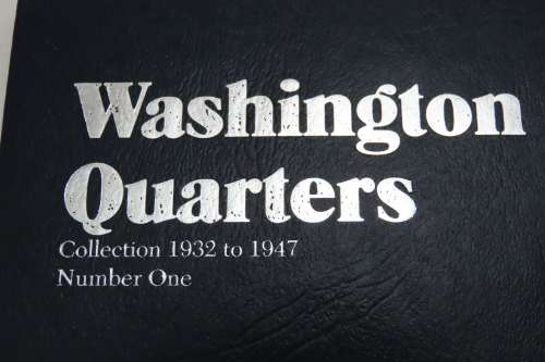 Collector`s Folder for Washington Quarter Dollars Collection 1932 to 1947