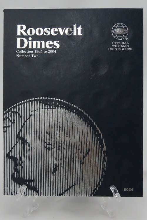 Collector`s Folder for Roosevelt Dime Collection 1965 to 2004