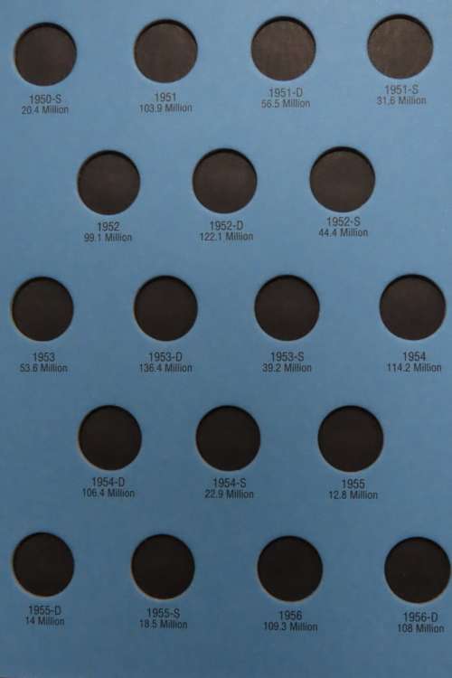 Collector`s Folder for Roosevelt Dime Collection 1946 to 1964