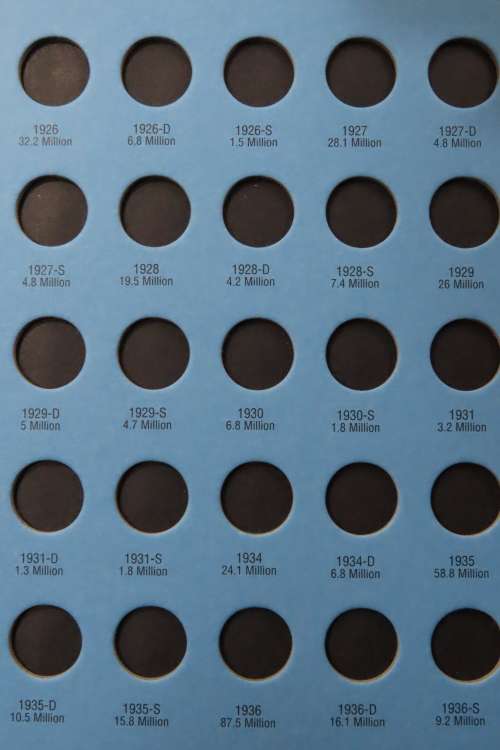 Collector`s Folder for Mercury Dime Collection 1916 to 1945