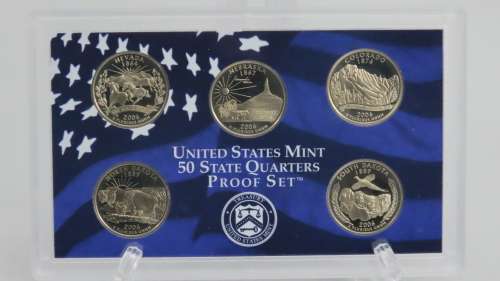 USA , 2006 Complete Statehood Quarters Proof set, 5 coin Set