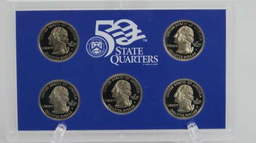 USA , 2006 Complete Statehood Quarters Proof set, 5 coin Set