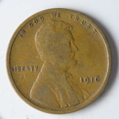 USA , 1916 Lincoln Cent, Wheat Penny , Philadelphia Mint