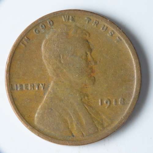 USA , 1918 Lincoln Cent, Wheat Penny , Philadelphia Mint