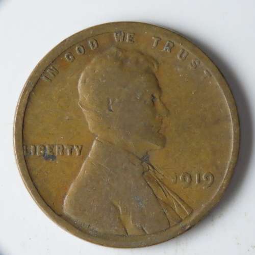 USA , 1919 Lincoln Cent, Wheat Penny , Philadelphia Mint