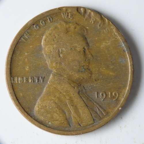 USA , 1919 Lincoln Cent, Wheat Penny , Philadelphia Mint