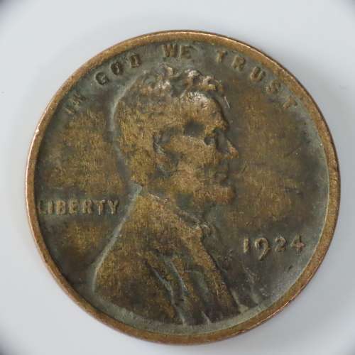 USA , 1924 Lincoln Cent, Wheat Penny , Philadelphia Mint
