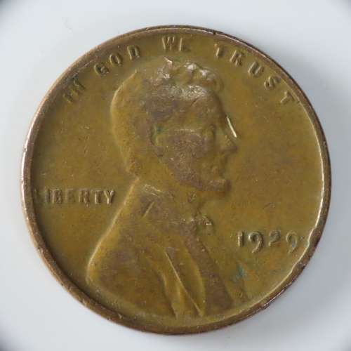 USA , 1929 Lincoln Cent, Wheat Penny , Philadelphia Mint