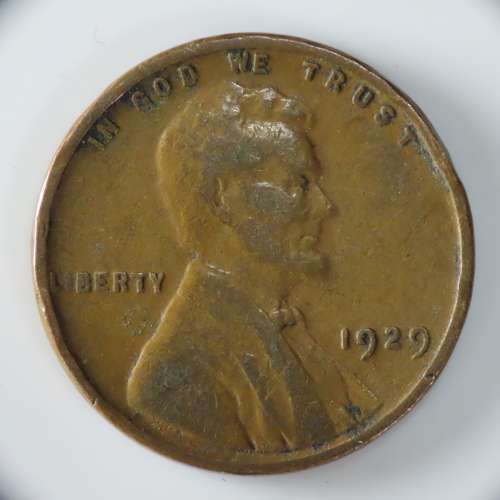 USA , 1929 Lincoln Cent, Wheat Penny , Philadelphia Mint