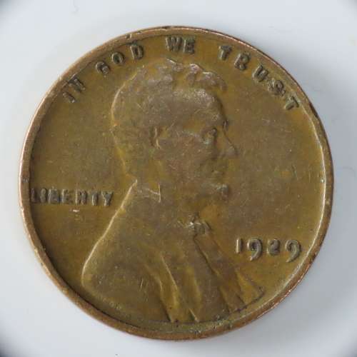 USA , 1929 Lincoln Cent, Wheat Penny , Philadelphia Mint