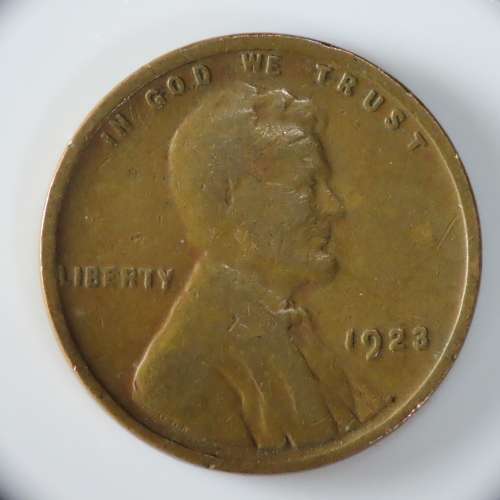USA , 1923 Lincoln Cent, Wheat Penny , Philadelphia Mint