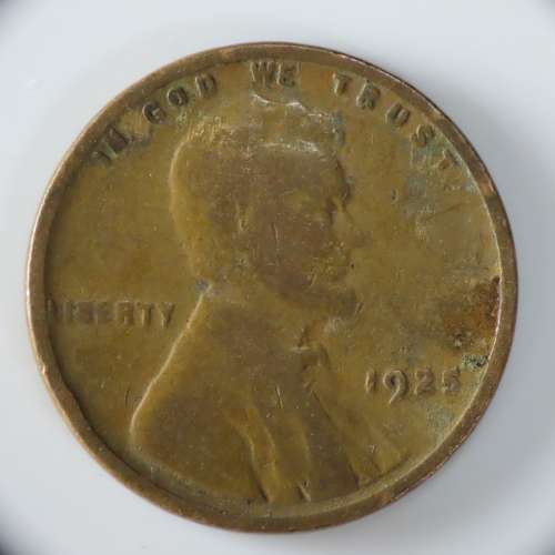 USA , 1925 Lincoln Cent, Wheat Penny , Philadelphia Mint