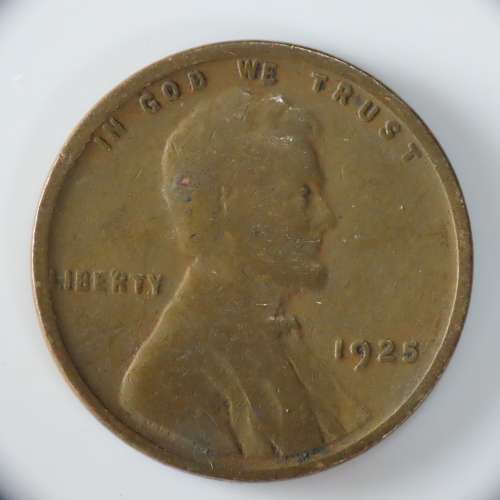USA , 1925 Lincoln Cent, Wheat Penny , Philadelphia Mint