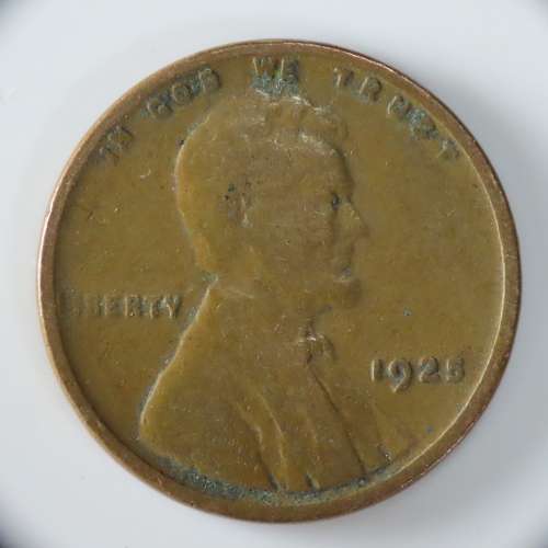 USA , 1925 Lincoln Cent, Wheat Penny , Philadelphia Mint