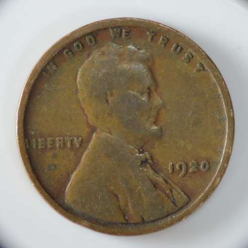 USA , 1920 Lincoln Cent, Wheat Penny , Philadelphia Mint