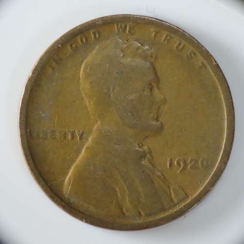 USA , 1920 Lincoln Cent, Wheat Penny , Philadelphia Mint