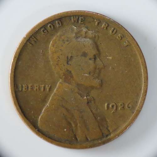 USA , 1926 Lincoln Cent, Wheat Penny , Philadelphia Mint