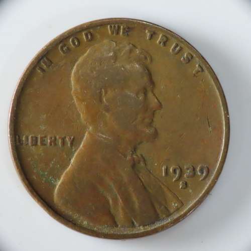 USA , 1939 S Lincoln Cent, Wheat Penny , San Francisco Mint