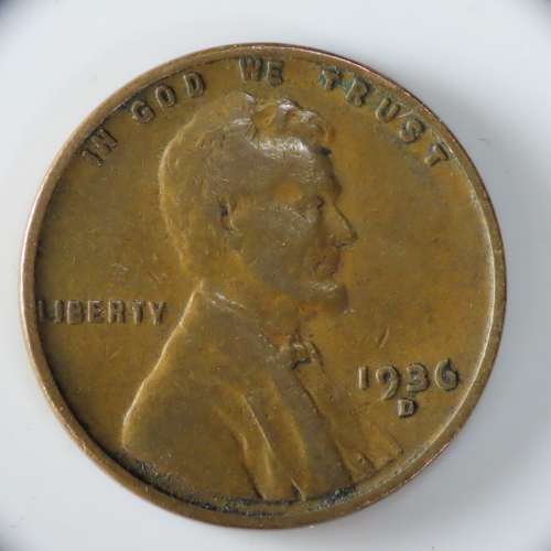 USA , 1936 D Lincoln Cent, Wheat Penny , Denver Mint
