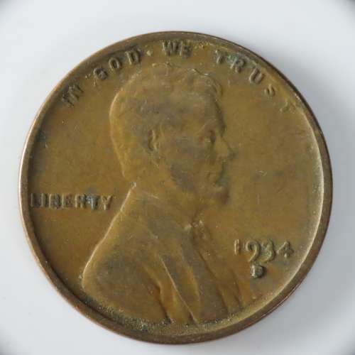 USA , 1934 D Lincoln Cent, Wheat Penny , Denver Mint