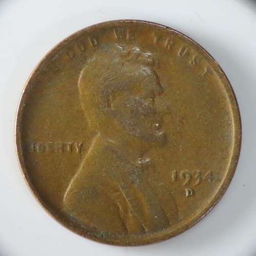 USA , 1934 D Lincoln Cent, Wheat Penny , Denver Mint