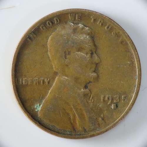 USA , 1935 S Lincoln Cent, Wheat Penny , San Francisco Mint