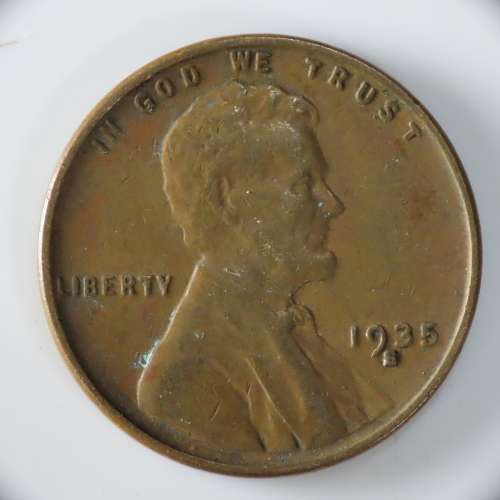 USA , 1935 S Lincoln Cent, Wheat Penny , San Francisco Mint