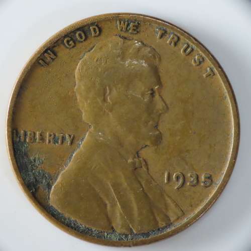 USA , 1935 Lincoln Cent, Wheat Penny , Philadelphia Mint