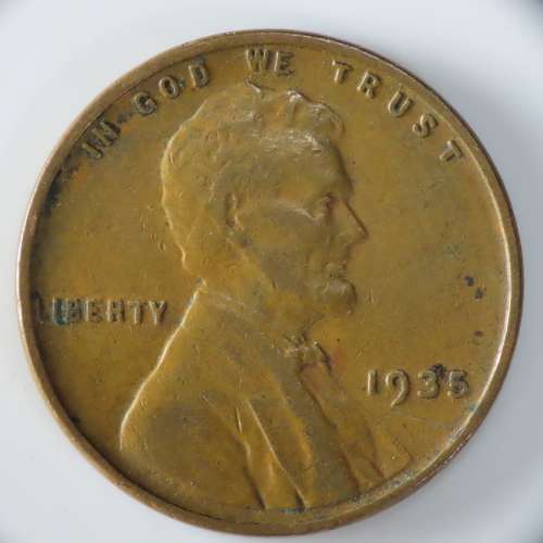 USA , 1935 Lincoln Cent, Wheat Penny , Philadelphia Mint