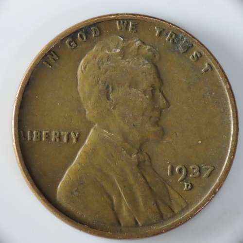 USA , 1937 D Lincoln Cent, Wheat Penny , Denver Mint