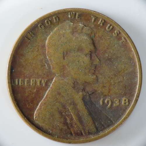 USA , 1938 Lincoln Cent, Wheat Penny , Philadelphia Mint