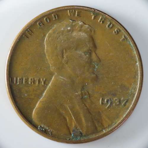 USA , 1937 Lincoln Cent, Wheat Penny , Philadelphia Mint