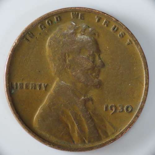 USA , 1930 Lincoln Cent, Wheat Penny , Philadelphia Mint