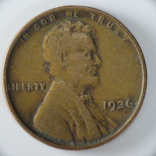 USA , 1936 Lincoln Cent, Wheat Penny , Philadelphia Mint