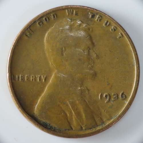 USA , 1936 Lincoln Cent, Wheat Penny , Philadelphia Mint