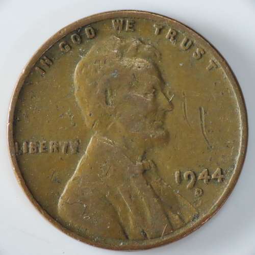 USA , 1944 D Lincoln Cent, Wheat Penny , Denver Mint