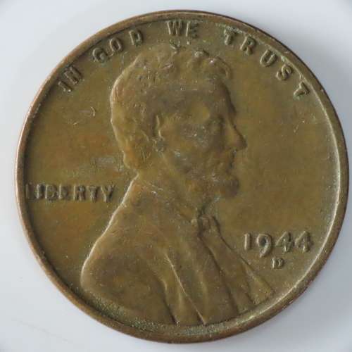USA , 1944 D Lincoln Cent, Wheat Penny , Denver Mint