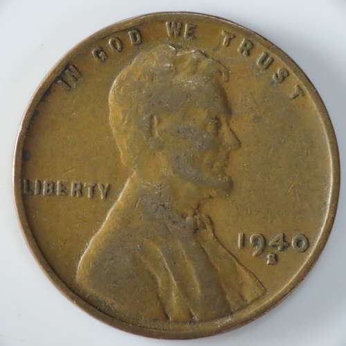 USA , 1940 S Lincoln Cent, Wheat Penny , San Francisco Mint