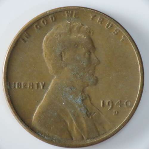 USA , 1940 D Lincoln Cent, Wheat Penny , Denver Mint
