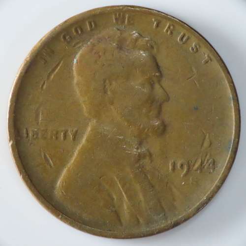 USA , 1944 Lincoln Cent, Wheat Penny , Philadelphia Mint
