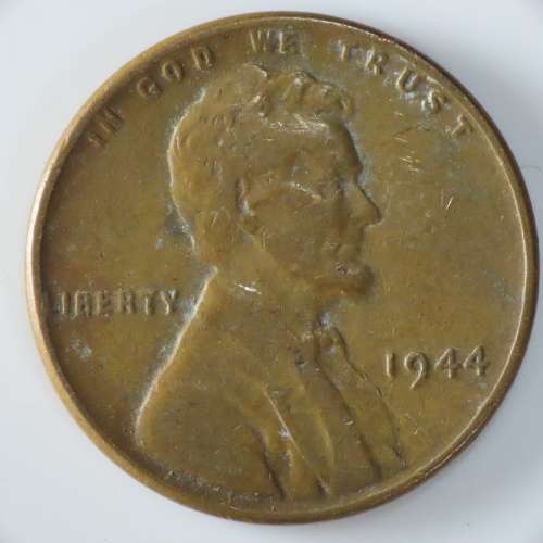 USA , 1944 Lincoln Cent, Wheat Penny , Philadelphia Mint
