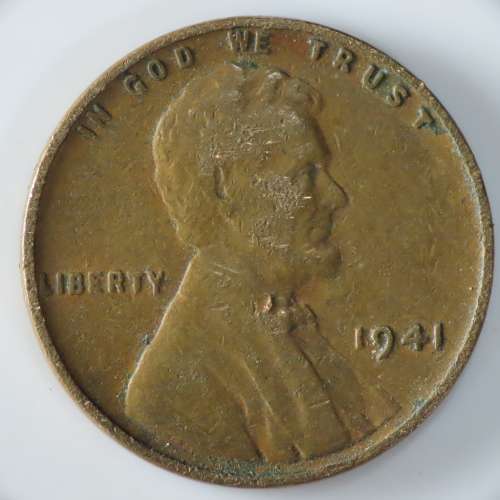 USA , 1941 Lincoln Cent, Wheat Penny , Philadelphia Mint